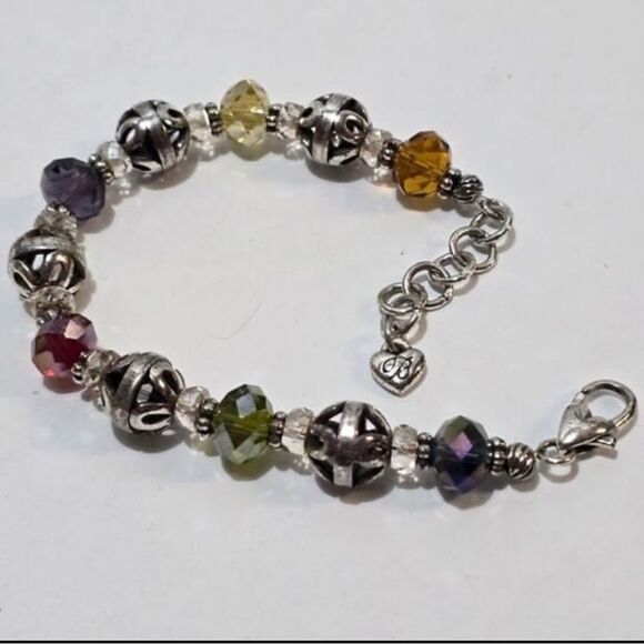 Brighton Multicolor Crystal Beaded Bracelet! - Picture 1 of 6